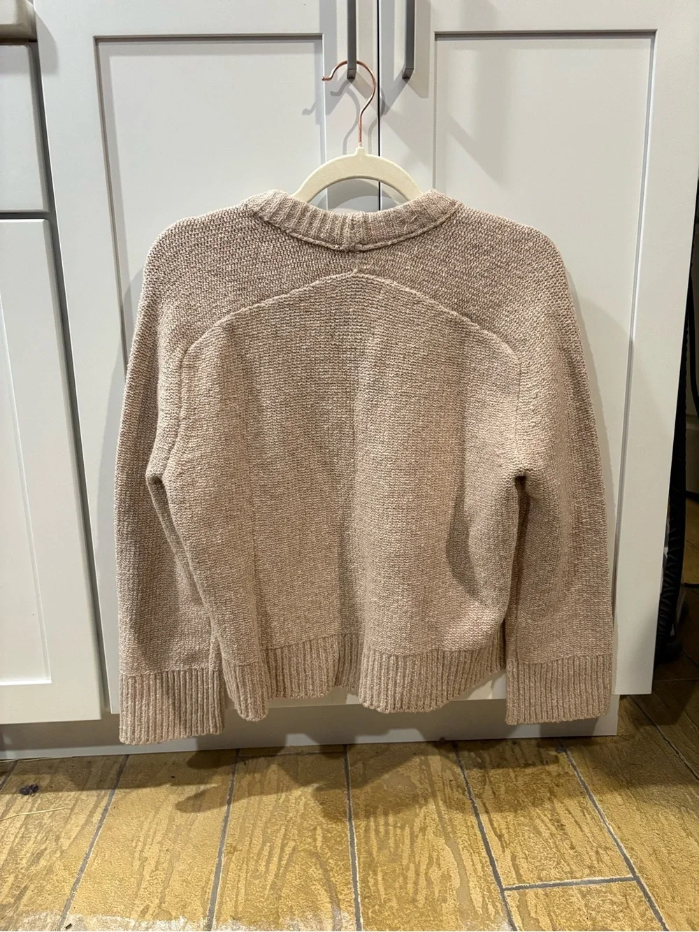 Abercrombie & Fitch Women's Crewneck Sweater in Light Beige